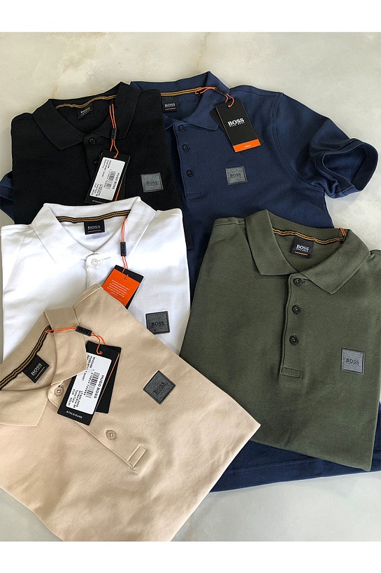 Мужское чёрное поло Hugo Boss