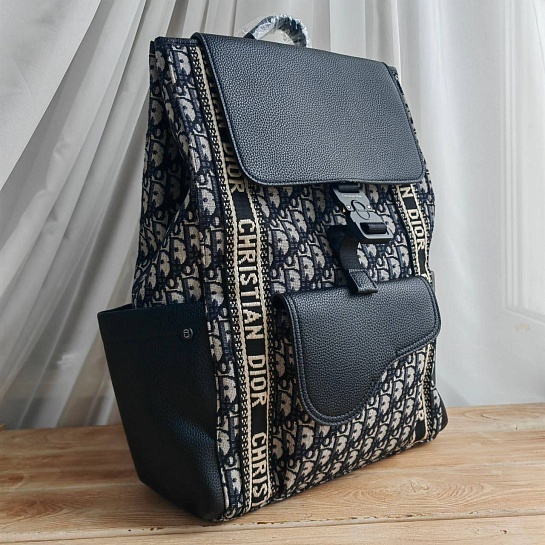 Рюкзак Dior Oblique Jacquard 42x30 см - White