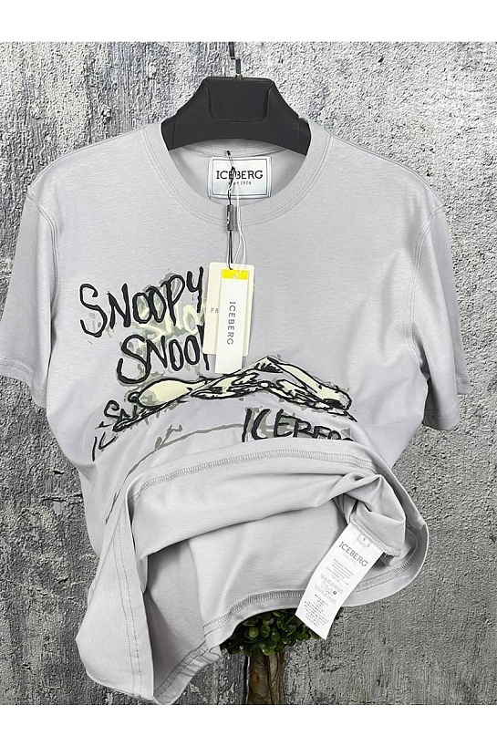 Мужская футболка Iceberg "Snoopy" - Grey