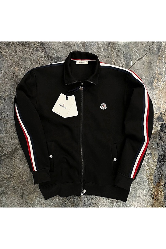 Чёрный спортивный костюм Moncler logo-patch