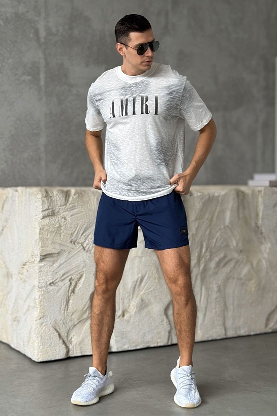 Серая оверсайз футболка Amiri