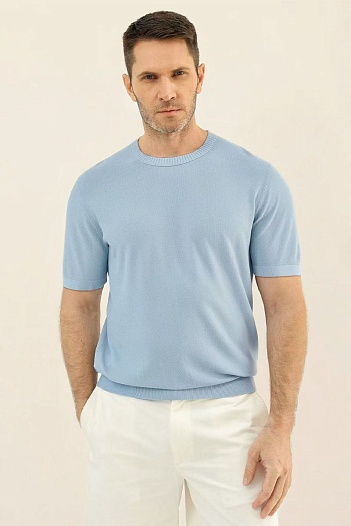 Мужская голубя футболка Loro Piana premium   