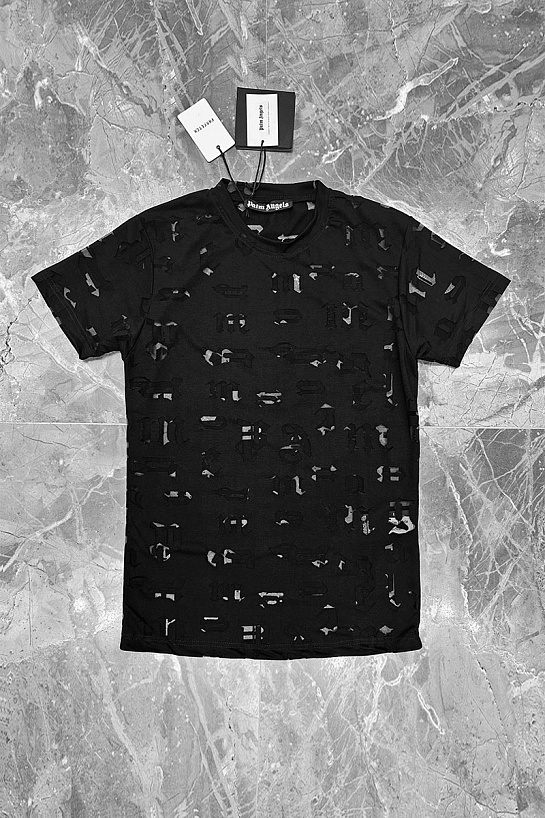 Мужская чёрная футболка Palm Angels