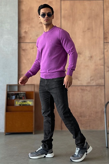 Мужские чёрные джинсы Emporio Armani regular fit   