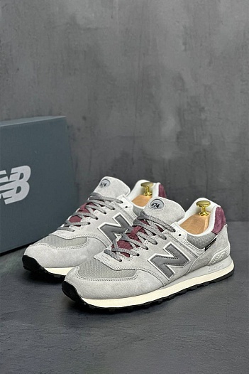 Кроссовки New Balance 574 "Arctic Grey Maroon"   