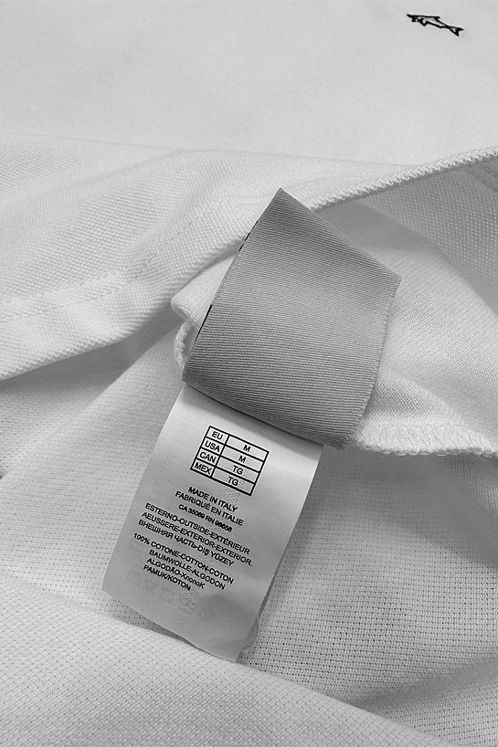 Белое поло Paul & Shark logo-embroidered