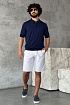 Мужское поло Stefano Ricci Eagle zip-neck - Navy