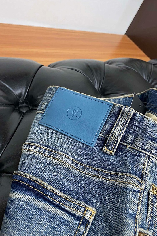 Мужские синие джинсы Louis Vuitton Premium