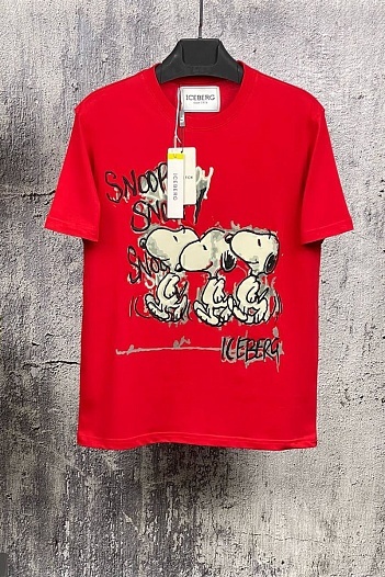 Мужская футболка Iceberg "Snoopy" - Red   