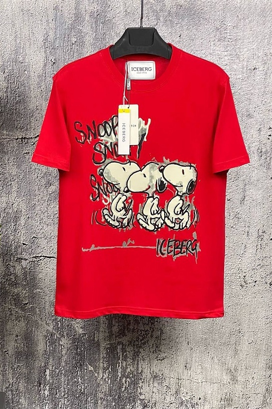 Мужская футболка Iceberg "Snoopy" - Red