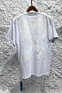 Белая оверсайз футболка Off-White Arrows-motif