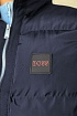 Мужской тёмно-синий жилет Hugo Boss logo-patch