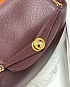 Женская кожаная сумка Hermes Lindy Premium 26x18x13 см - Burgundy