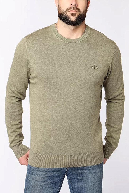 Мужская зелёная кофта Armani Exchange