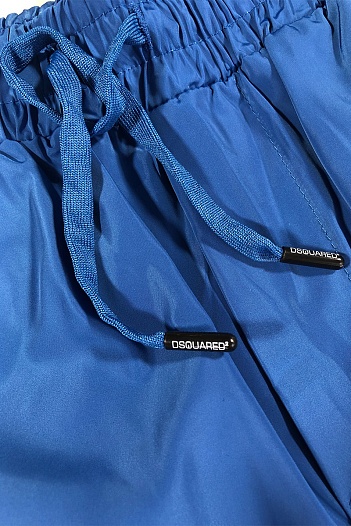 Мужские плавательные шорты Dsquared2 синего цвета   