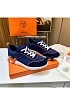 Мужские замшевые кроссовки Hermes Bouncing - Blue