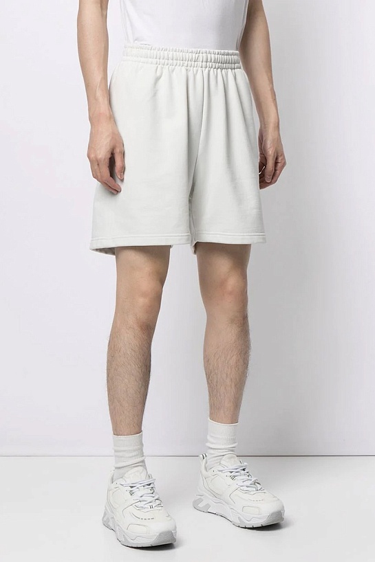 Белые мужские шорты Balenciaga Political Campaign logo
