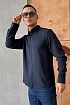 Мужская рубашка Hermes H embroidered - Navy