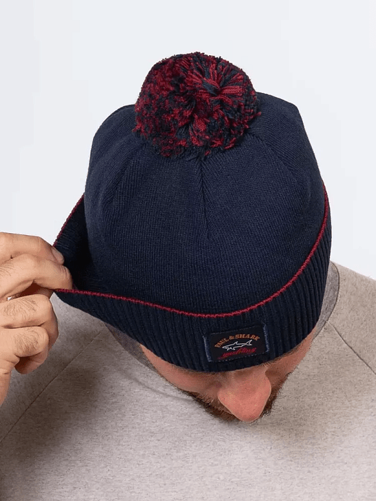 Шапка на флисе Paul & Shark logo-badge - Navy