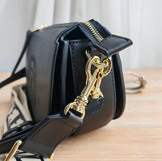 Кожаная сумка Versace Jeans Conture 22x15 см - Black