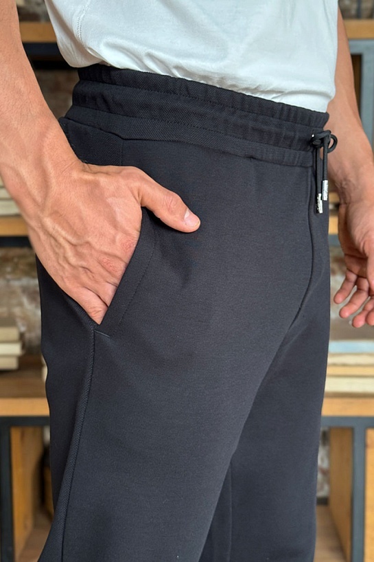 Спортивные штаны Loro Piana logo-embroidered - Black