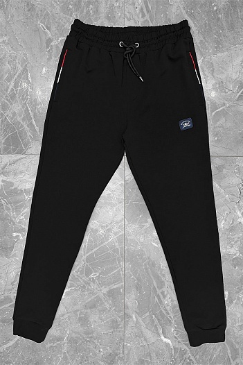 Чёрные спортивные штаны Paul & Shark logo-patch   