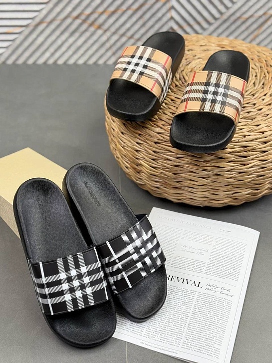 Мужские шлёпанцы Burberry Furley Check
