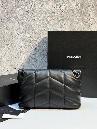 Кожаная сумка Yves Saint Laurent LouLou premium 28x17x9 см   