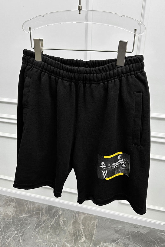Чёрные мужские шорты Off-White Caravaggio print