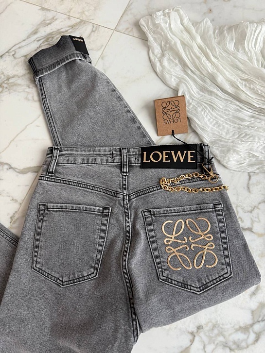 Женские джинсы Loewe Slouchy - Blue