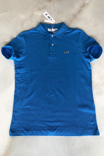 Мужское синее поло Lacoste Classic Fit   