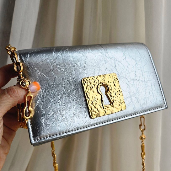 Кожаная сумка Schiaparelli 19x11 см