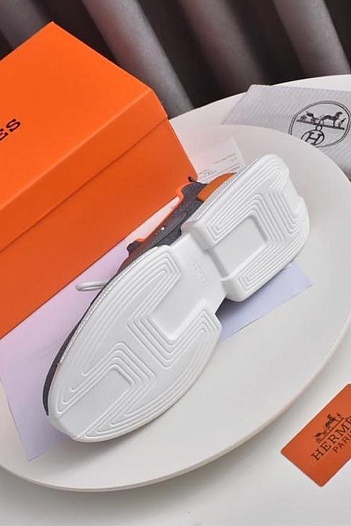 Мужские текстильные кроссовки Hermes Expert - Grey   