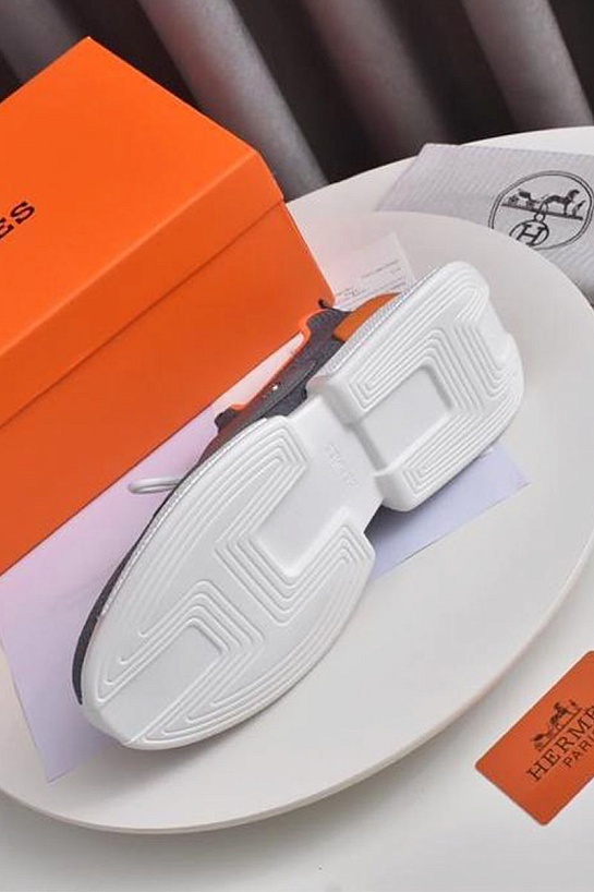 Мужские текстильные кроссовки Hermes Expert - Grey