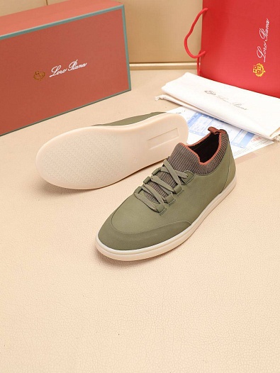 Мужские кроссовки Loro Piana Soho Walk - Khaki   