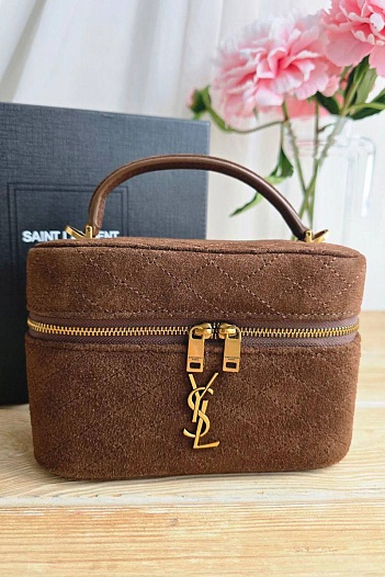 Замшевая сумка Yves Saint Laurent Gaby Vanity 17x12 см   