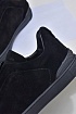 Чёрные кроссовки Ermenegildo Zegna Triple Stitch Suede