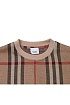 Бежевая футболка Burberry Check motif