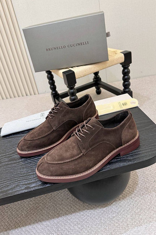 Замшевые ботинки Brunello Cucinelli derby - Brown