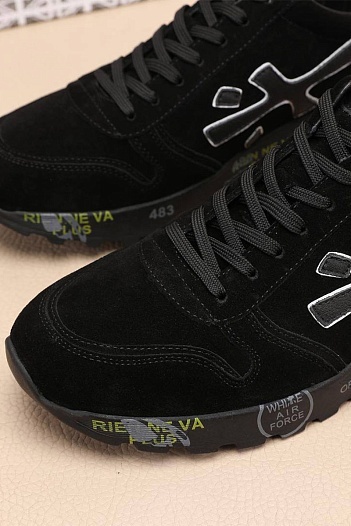 Чёрные замшевые кроссовки Premiata Mick   