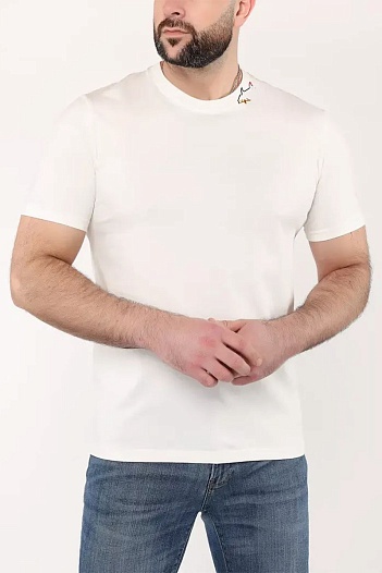 Мужская футболка Paul & Shark logo-patch - White   