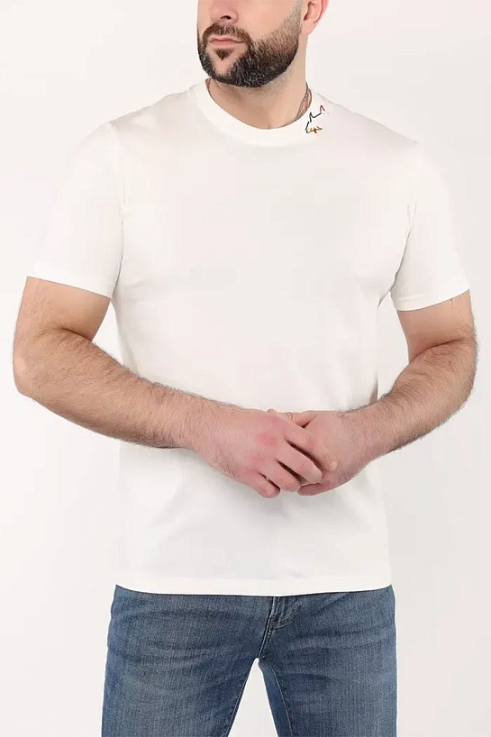 Мужская футболка Paul & Shark logo-patch - White