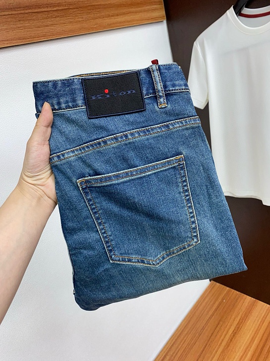 Мужские синие джинсы Kiton Premium