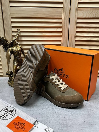 Мужские кроссовки Hermes Bouncing - Khaki   