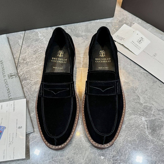 Мужские замшевые лоферы Brunello Cucinelli Premium