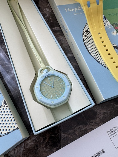 Часы Audemars Piguet × Swatch Royal Pop Blaue Acht premium   