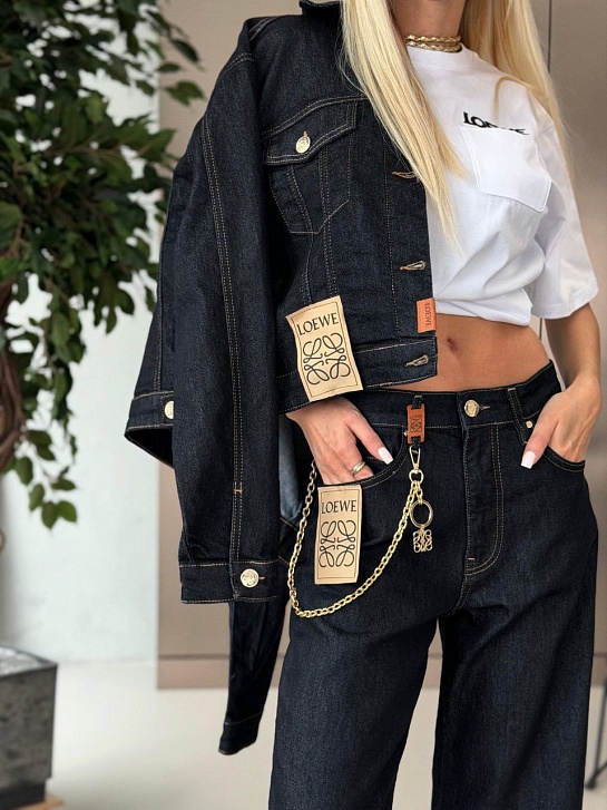 Женская джинсы Loewe premium - Navy