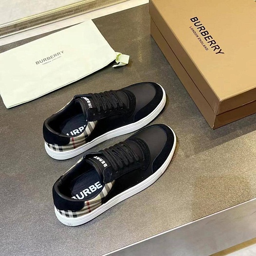 Комбинированные кроссовки Burberry Stevie   