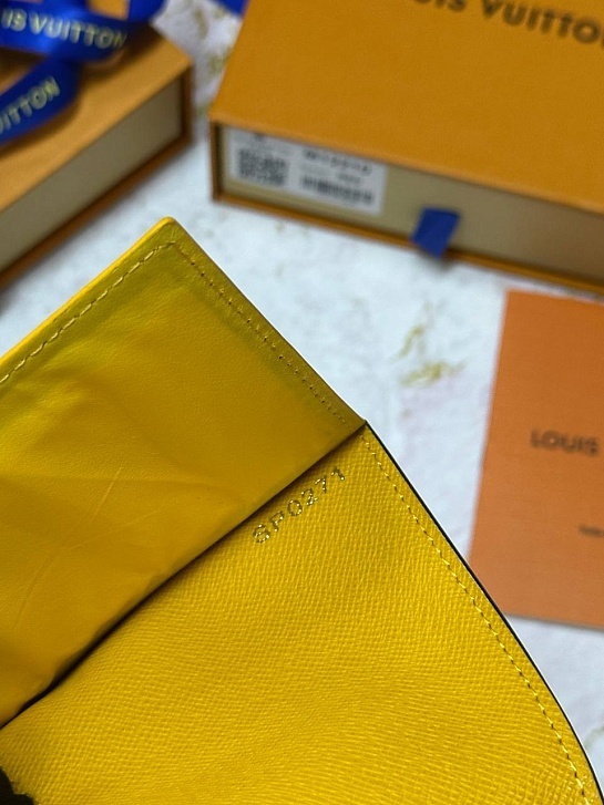 Кожаная обложка для паспорта Louis Vuitton Premium 10x14x2.5 см