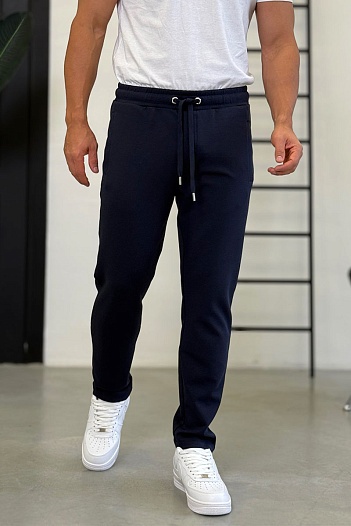 Спортивные штаны Dolce & Gabbana logo plaque - Navy   